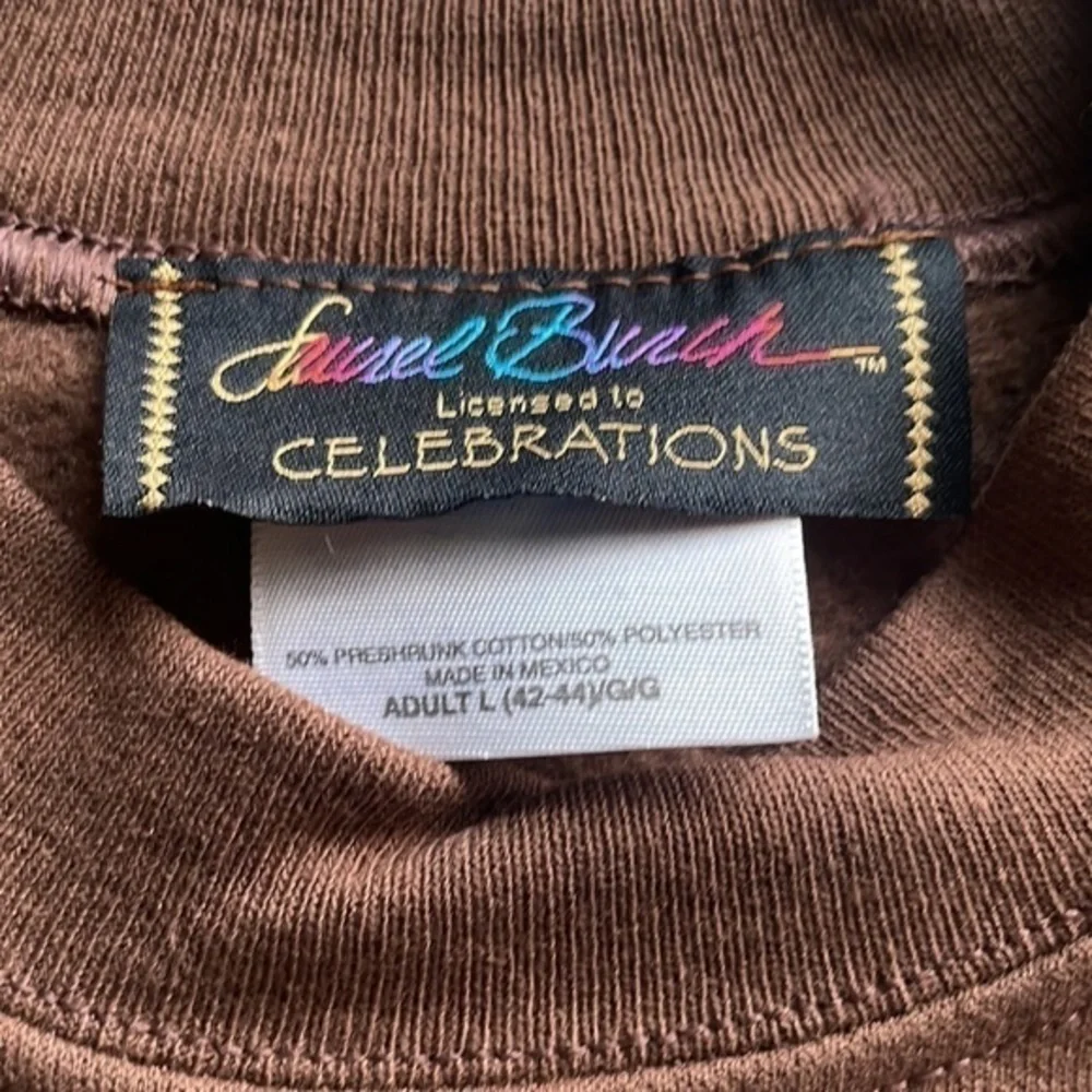 NWT Laurel Birch Moroccan mares brown sweatshirt size large - Picture 6 of 9